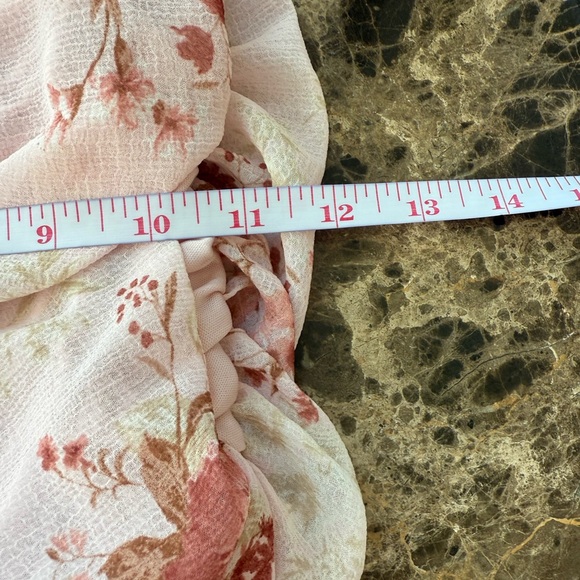 Arula women’s pink Floral Print Maxi Dress with Puff Sleeves- NWT Size 2X - Picture 6 of 10